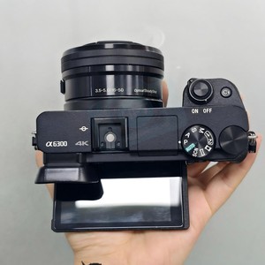กล้องดิจิตอลมิเรอร์เลส HFT Professional Alpha A6300 พร้อมเลนส์ 16-50 มม. เซ็นเซอร์ CMOS การ์ด SD ฟรีมเฟรม APS-C วิดีโอ 4K UHD ขายส่ง - Product Image 1