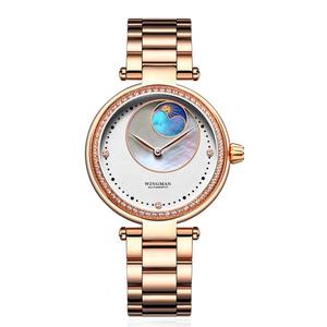 Mother-of-pearl Dial Ladies Mechanical Wristwatch Waterproof with Diamonds Automatic Mechanical Watch - Product Image 3