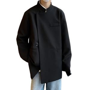 Nuevo Traje de Estilo Chino para Hombre con Hombreras, Traje de Cuello Alto de Otoño e Invierno con un Toque Sofisticado - Product Image 1