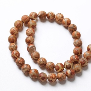 2025 di vendita calda antico rosso <span class=keywords><strong>agata</strong></span> da calcio 6-10mm <span class=keywords><strong>pietra</strong></span> naturale perle sciolte braccialetto semilavorati tibetani Dzi perline per fare da te - Product Image 5