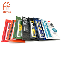Ensemble de papeterie personnalisé en blister, kit de fournitures scolaires promotionnelles avec règle, crayon et gomme