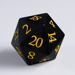 كرات من DND بأرقام متعددة مطرزة كرات ذهبية RPG Dungeons And Dragons كرات من الزبديون