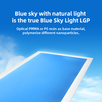 Feuille de Lgp de lumière bleu ciel en acrylique personnalisée Feuille de plastique transparent Panneau de guidage de lumière transparent Lgp pour la lumière