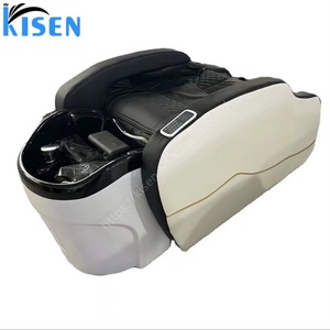 KISEN Popular Sillón Eléctrico de Masaje para Salón de Belleza con Función de Masaje 3D y Terapia Capilar, Cama de Lavado de Cabello para Salón de Belleza - Product Image 2