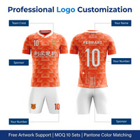 Camiseta de Fútbol Personalizada por Sublimación, Malla de Poliéster con Logotipo, Nombre y Número, Camiseta de Fútbol OEM al por Mayor