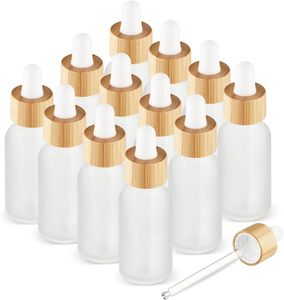 Flacon vide 5ml 10ml 15ml 1oz 50ml 2oz 100ml transparent ou ambré avec compte-gouttes pour huiles essentielles et étiquettes - Product Image 1