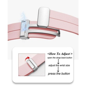 Bracelet de montre en silicone 2026 avec fermoir magnétique pliable, longueur réglable pour montres de la série 1 à 10 - Product Image 3