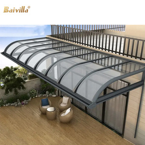 Auvent en aluminium pour balcon, <span class=keywords><strong>terrasse</strong></span> extérieure, abri <span class=keywords><strong>de</strong></span> voiture, auvent <span class=keywords><strong>de</strong></span> protection contre la pluie, toit en polycarbonate, <span class=keywords><strong>couverture</strong></span> <span class=keywords><strong>de</strong></span> <span class=keywords><strong>terrasse</strong></span> - Product Image 2