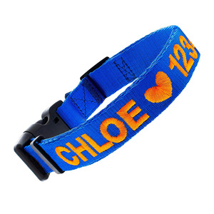 Custom Personalized Pet <strong>Collars</strong> Designer Pet Products Embroidered <strong>Dog</strong> <strong>Collar</strong> - Product Image 4
