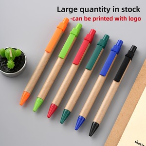 Nuevo Bolígrafo Ecológico de Papel Kraft con Punta de Bola, Personalizable con Logotipo, Tubo de Papel, Bolígrafo Publicitario con Tinta Multicolor de 1.0 mm, Venta al Por Mayor - Product Image 2