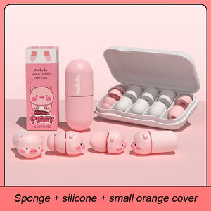 Bouchons d'oreille personnalisés en silicone ABS de 4 tailles à haut décibel, très silencieux et doux, avec réduction du bruit pour le sommeil, nouvelle caractéristique de sécurité mignonne - Product Image 2