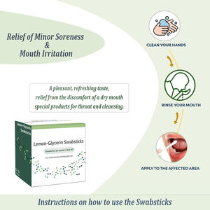 Label pribadi penggunaan tunggal steril Lemon gliserin Oral <span class=keywords><strong>swabstick</strong></span> untuk bibir kering bantuan - Product Image 4