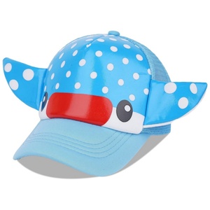Gorra de Béisbol de Algodón Lisa con Orejas 3D de Animales para Niños y Niñas Pequeños, Gorra Estructurada Ajustable para Bebés - Product Image 1