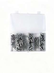 Kit d'ancres pour cloisons sèches en alliage de zinc, vis avec finition zinguée pour le vissage dans les plaques de plâtre et les murs - Product Image 3