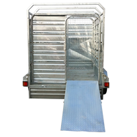 Remorque à bétail à essieu tandem 12x6 3500KG