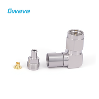 Connecteur RF mâle à angle droit de 2,92 mm, 50 ohms, en acier inoxydable, conforme RoHS, pour câbles de la série 047'', applications RF DC-40 GHz