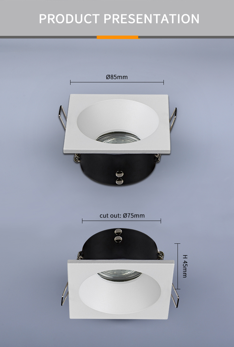 Deep Cup Waterproof IP65 Downlight Anti Glare 50000 Life Span For Kitchen