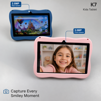 Tablette pour enfants de 7 pouces, 4 Go de RAM, 32 Go de stockage, design animal, apprentissage éducatif, tablette Android, tablette pour enfant