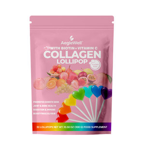 Premium Multi-Kollagen-Lutscher (Typ I, <span class=keywords><strong>II</strong></span>, III) 3000mg Kollagen mit Biotin & Vitamin C Gelenkunterstützung Schönheits-Nahrungsergänzungsmittel - Product Image 4