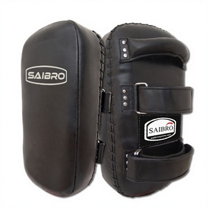 Saibro - Almohadillas de Boxeo de Cuero con Correa Ajustable para la Muñeca y Cierre de Gancho y Bucle, Equipo de Entrenamiento de Artes Marciales para Adultos Mayores de 14 Años - Product Image 2
