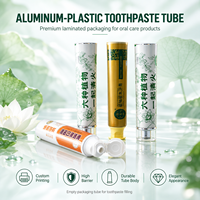 Tube de dentifrice à embout fin pour dosage précis, emballage de pâte de revêtement partiel