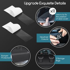 Nobleza protezione per bagagliaio da auto per DogsNonslip impermeabile protezione per stivaletti con protezione laterale e paraurti per sedile auto - Product Image 6