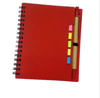 Carnet à spirale portable, bloc-notes à feuilles mobiles, planificateur combiné, notes adhésives, cadeau, mémo détachable pratique