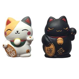 Custom Wholesale Polyresin Crafts 3D Cute Resin Lucky <span class=keywords><strong>Cat</strong></span> Flat Back Cabochons DIY Accesorios - Product Image 1