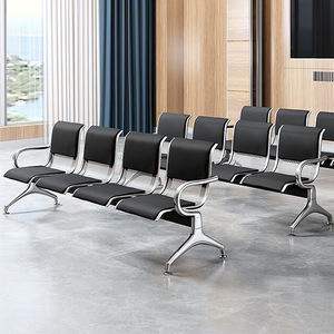 Sillas de espera Xinlongfei, modelo KJ-54, con reposabrazos, para uso en hospitales, bancos, aeropuertos y exteriores. - Product Image 3