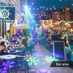 เครื่องฉายแสงเลเซอร์สำหรับงานปาร์ตี้ US DMX LED RGB DMX สำหรับดีเจดิสโก้เคทีวีโชว์และปาร์ตี้คริสต์มาส - Product Image 2