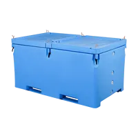 Récipient en plastique isolé du fabricant de grande capacité refroidisseur rotomoulé réservoirs de transport de poissons vivants