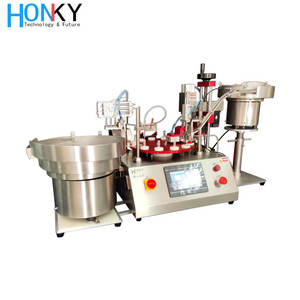 Machine automatique de capsulage de remplissage de tubes de kit de test de bureau pour l'industrie chimique de réactif biologique avec remplissage de pompe en céramique - Product Image 2