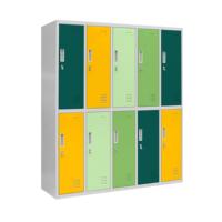 Armoire en métal à 10 portes armoire d'employé armoire en acier casier de gym personnel vestiaire armoire caisson armadietto