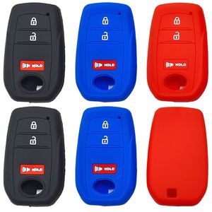Silicone cao cấp chìa khóa xe trường hợp 2 + 1 nút điều khiển từ xa pin bao gồm cho TOYOTA Sequoia Tundra tacoma <span class=keywords><strong>Key</strong></span> Bìa phụ kiện - Product Image 2