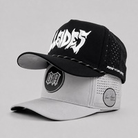 Gorra de Béisbol de 5 Paneles Perforada con Láser de Alta Calidad con Parche de Silicona y Logotipo Personalizado para Senderismo Profesional al Aire Libre