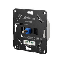 Luminans Led Interrupteur Mural et Gradateur Rotatif Standard LED Gradateur 300VA pour Lumières LED