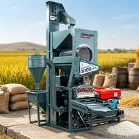 Machine à décortiquer le riz au diesel 1000 kg/h, moulin à riz électrique pour usine de traitement des céréales