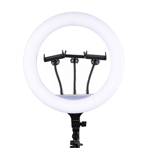 Anneau lumineux LED à <span class=keywords><strong>prix</strong></span> réduit, 18 "avec support <span class=keywords><strong>de</strong></span> téléphone, anneau lumineux <span class=keywords><strong>de</strong></span> maquillage <span class=keywords><strong>de</strong></span> bureau à intensité variable, parfait pour la diffusion en direct, TikTok - Product Image 1