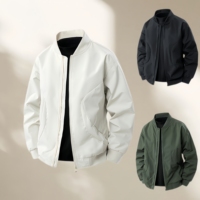 Vestes pour hommes en gros, automne et hiver, vêtements de travail personnalisés, manteau de sport, veste bomber tendance à col montant