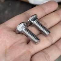 Boulon à tête ronde et col carré en acier inoxydable 304 multi-tailles DIN603 pour armoire, présentoir, cadre de porte métallique