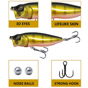 Esca Artificiale Bionica Sistema Superficiale in Acciaio Inox 85mm/13g <span class=keywords><strong>per</strong></span> Lancio a Lunga Distanza con Ami <span class=keywords><strong>per</strong></span> Pesca al <span class=keywords><strong>Bass</strong></span> 9257 - Product Image 4