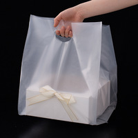 4 6 8 10 pouces Sac de cuisson en plastique transparent avec poignée Grand emballage pour la livraison de gâteaux, pâtisseries et pains grillés