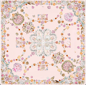 Tapis de mahjong carré bleu ciel avec imprimé abeilles et lys de la vallée, couverture de table antidérapante, tapis de jeu doux - Product Image 3