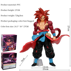 Seven <span class=keywords><strong>Dragon</strong></span> Balls Series Handoffice PVC dibujos animados juguete Tierra Misión Sendou Goku Bedgett <span class=keywords><strong>Super</strong></span> Saiyan Sharubi Ruz Anime modelo - Product Image 2