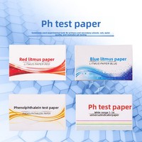 Papier test pH 1-14 pour la qualité de l'eau, utilisation en aquarium, tournesol rouge, tournesol bleu, un livre/5 livres, emballage fabriqué en Chine