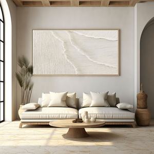 Pintura al Óleo Abstracta Pintada a Mano por un Artista, Arte de Pared en Lienzo para Sala de Estar Moderna, Decoración Minimalista para Hotel - Product Image 4