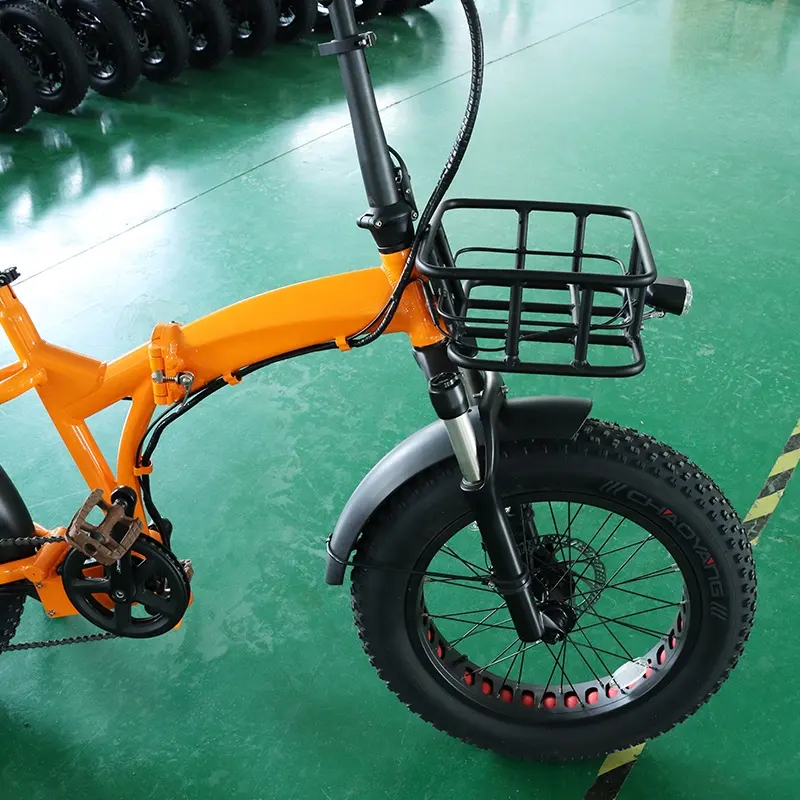 नवीनतम पूर्ण निलंबन छोटे तह वसा इलेक्ट्रिक बाइक/वसा टायर बिजली साइकिल/ebike ई बाइक के साथ fatbike एल्यूमीनियम कार्गो टोकरी