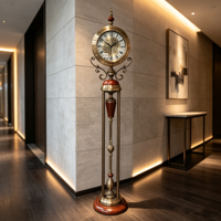 Armens New Design Offre Spéciale Hotel Decor Céramique Métal Antique Floor Clock Inde