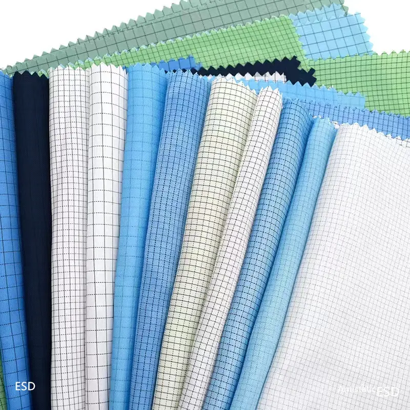 2023 Blue Fr Cotton Antistatic Nonwoven Conductive Led Polyester Anti Static Fabric