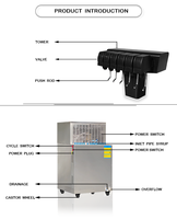 Système de fontaine à soda Post Mix avec refroidisseur sous le comptoir pour se connecter au sirop BIB